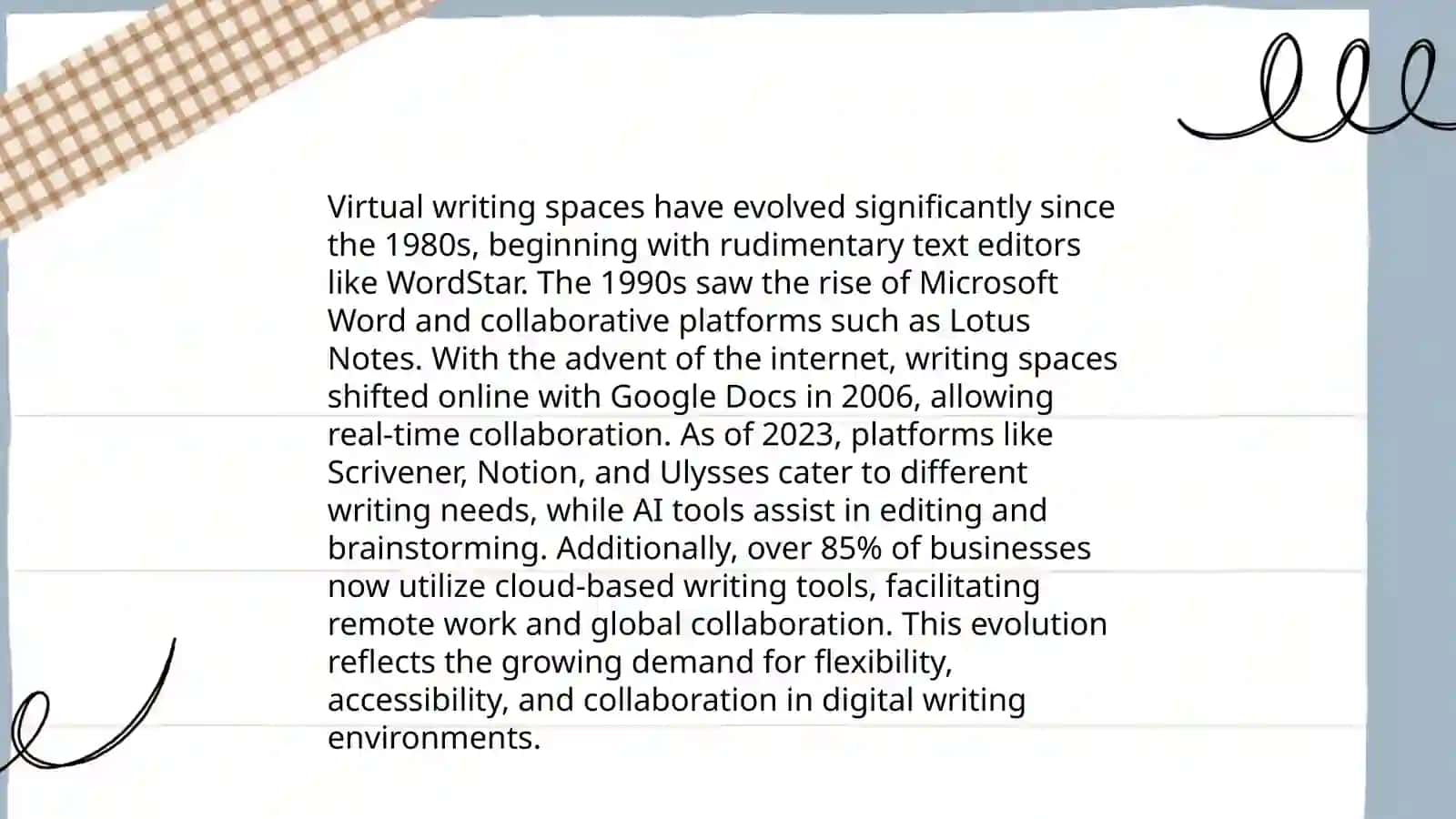 Virtual writing context 3
