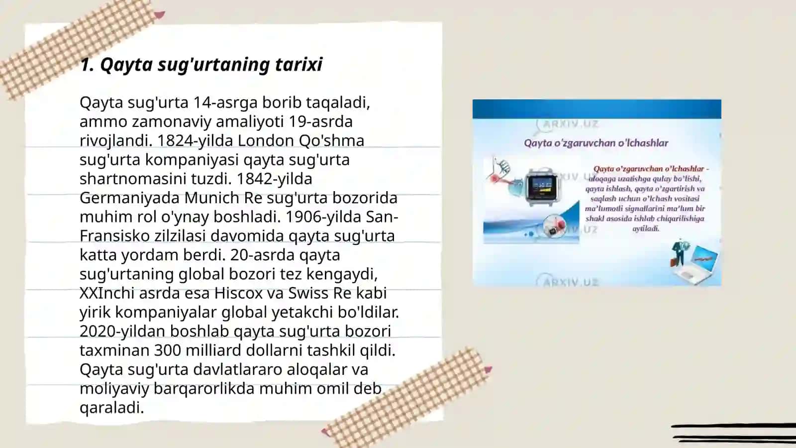 Qayta sugʻurta qilish asoslari 3
