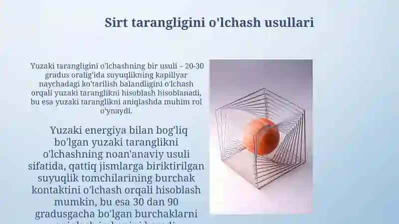 Qattiq jismlarning sirt tarangligi 3