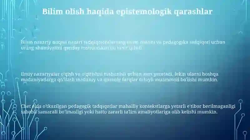 Komprovistik pedagogik izlanishning ilmiy nazariy manbalari 3