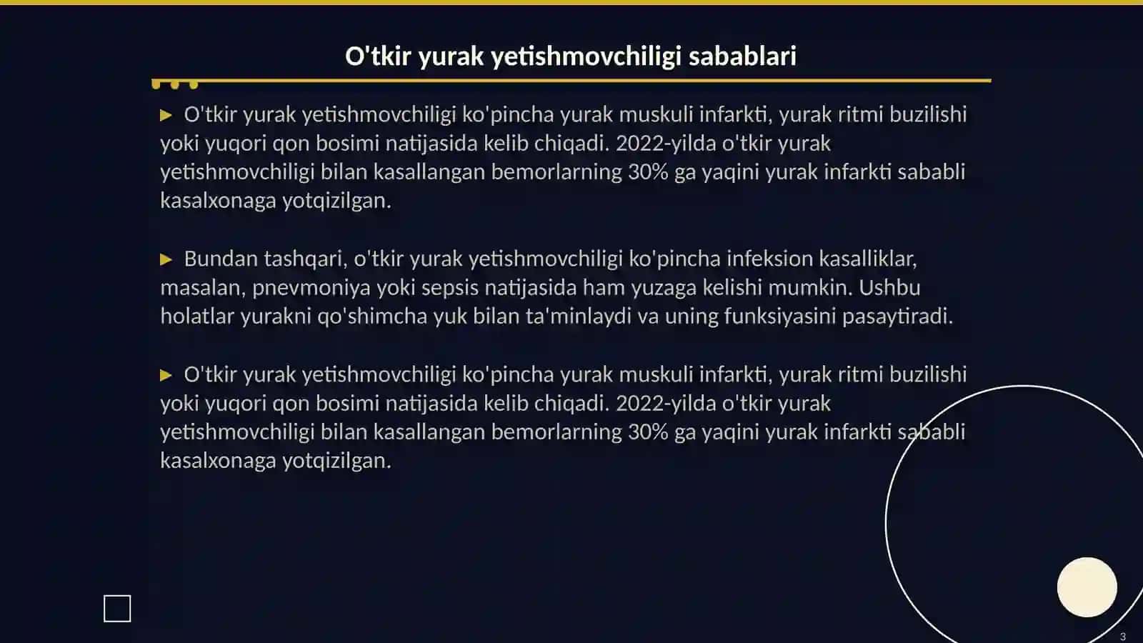 O'tkir va surunkali yurak yetishmovchiligida kardiotonik vositalarning ahamiyati 3