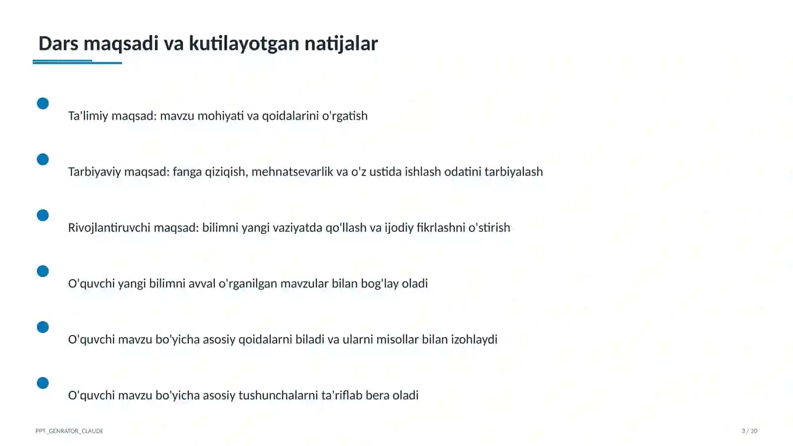 Uyushiq bo'laklar va tinish belgilari (8-sinf) 3