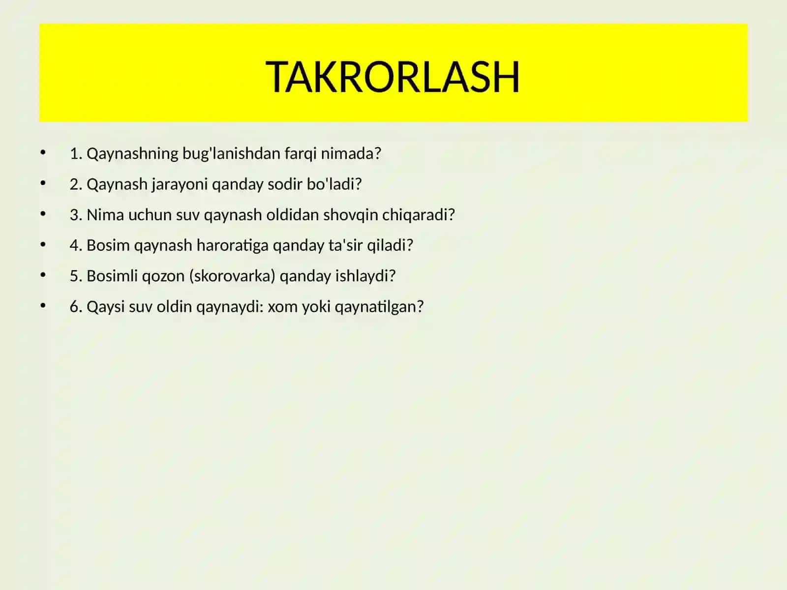 Fizika - Havo namligi (10-sinf) 3
