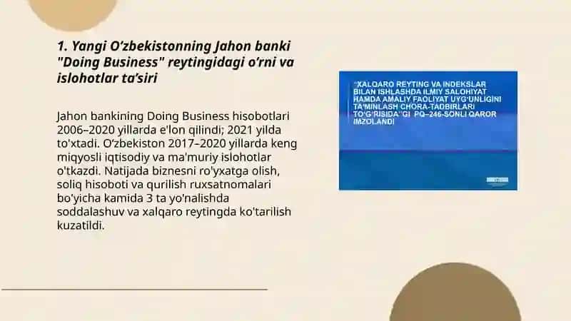 Doing Business reytingi 3