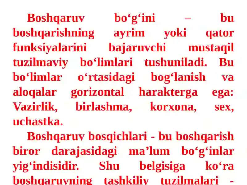 Boshqaruvning tashkiliy tuzilmalari 3