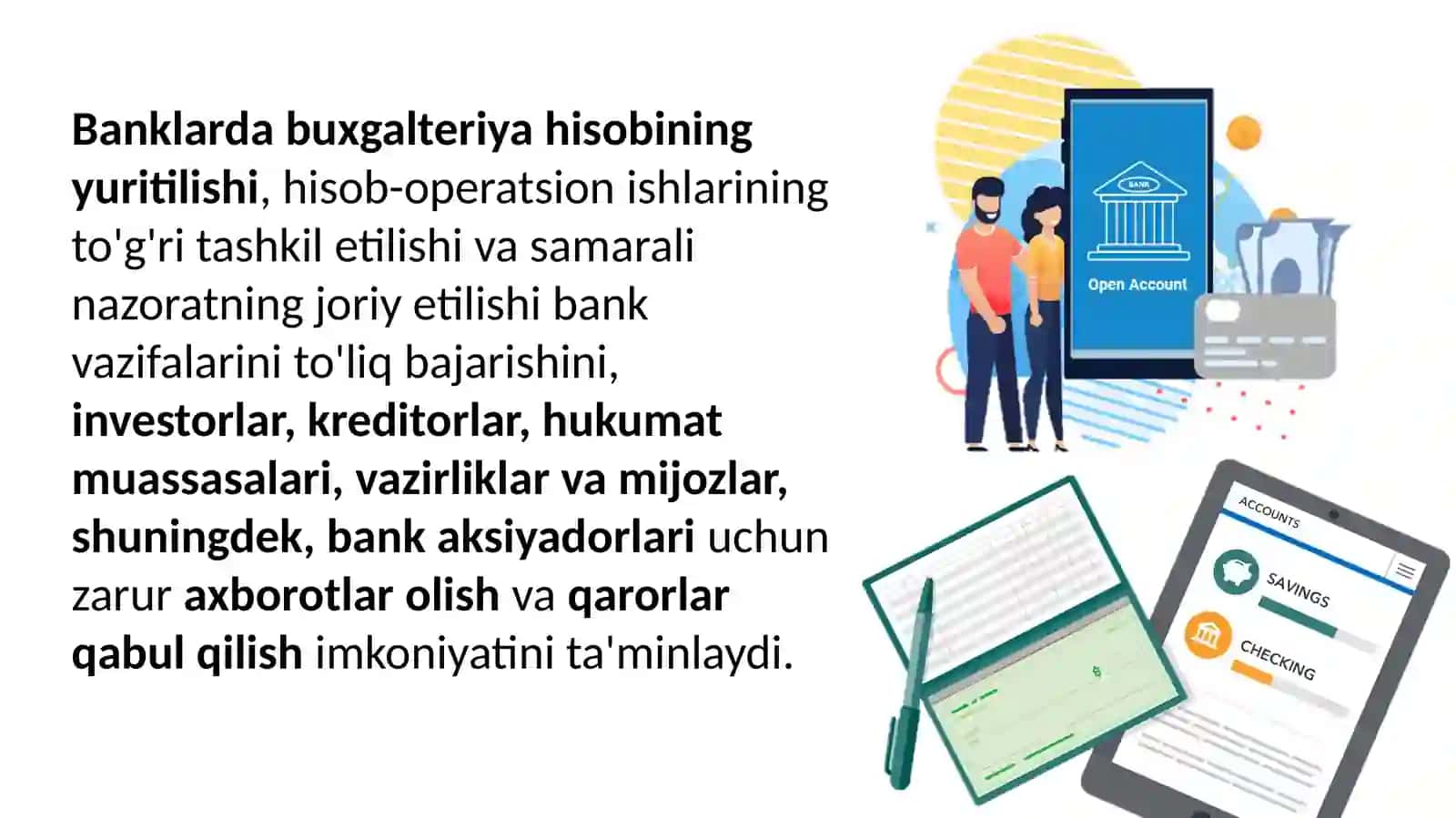 BANKLARDA BUXGALTERIYA HISOBINI TASHKIL QILINISH ASOSLARI 3