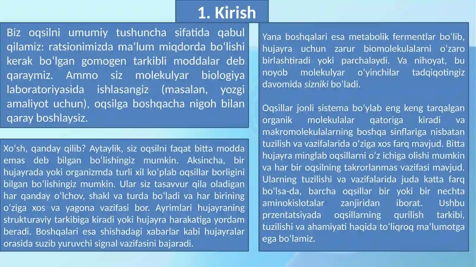 Oqsillar 3