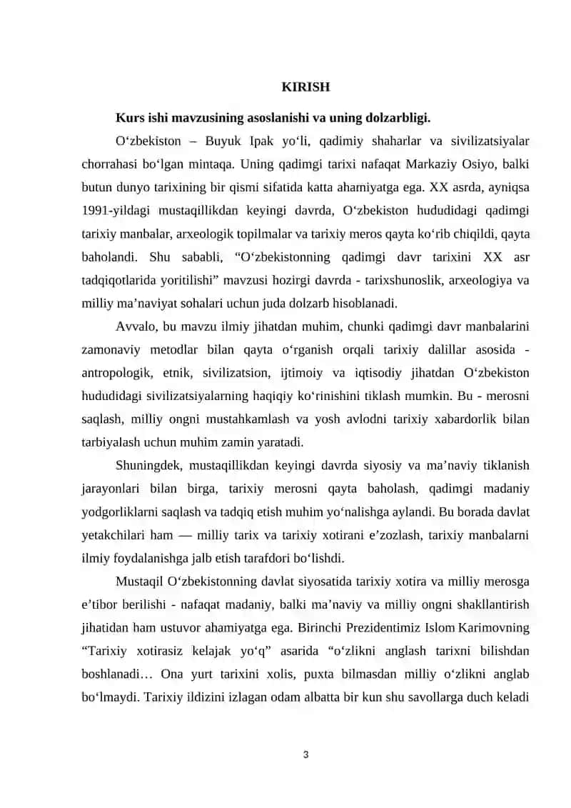 Qadimgi davr tarixini XX asr tadqiqotlarida yoritilishi 3