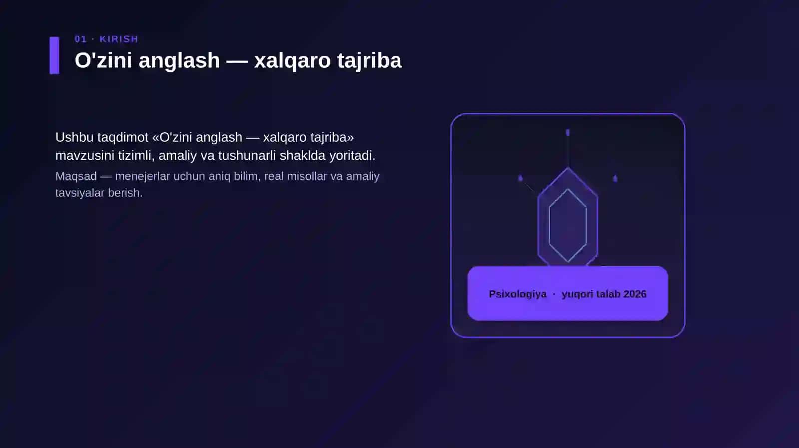 O'zini anglash — xalqaro tajriba 3