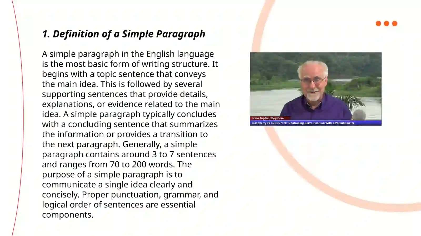 MATERIALS FOR THE LESSON 3