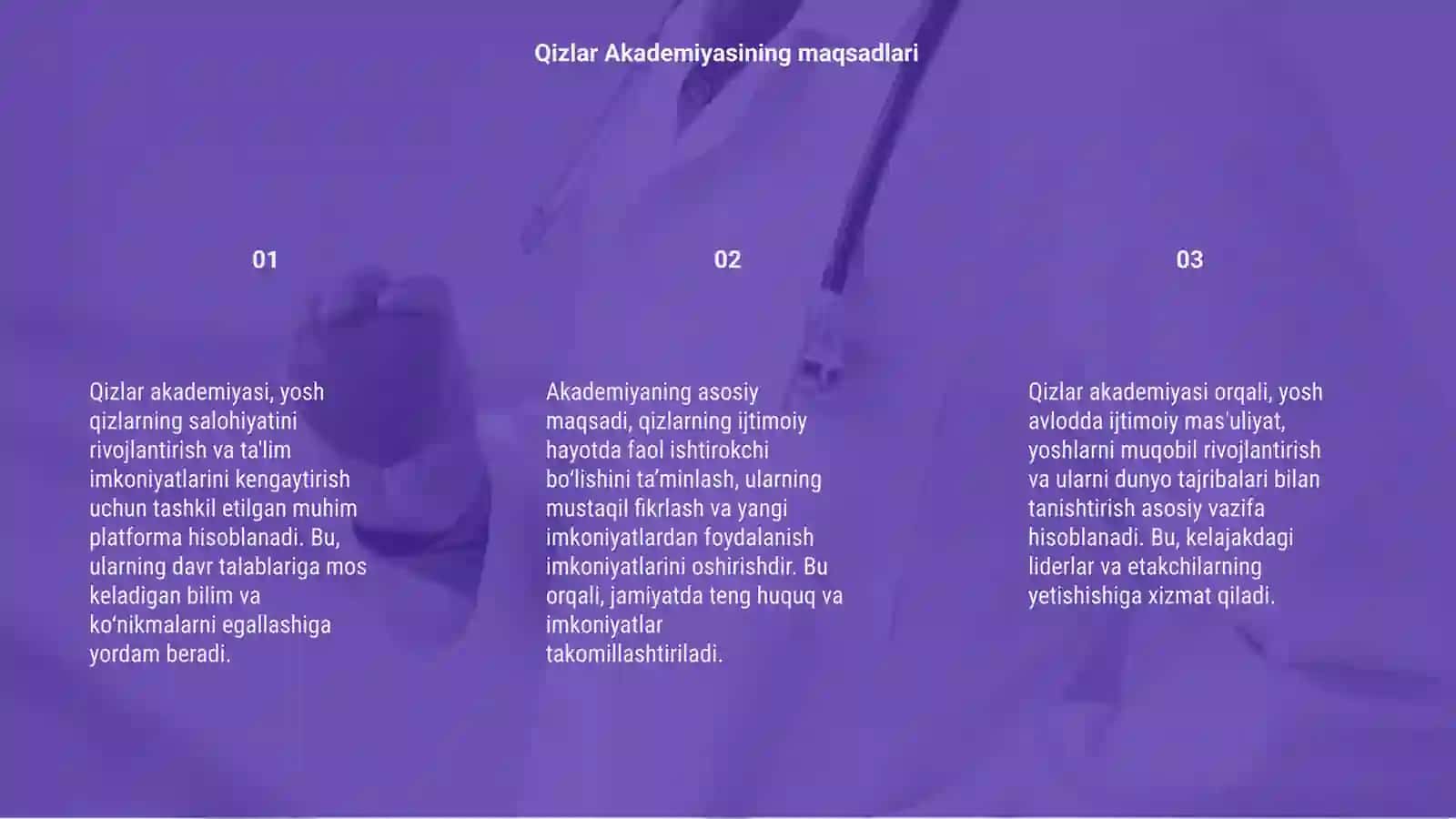 Qizlar Akademiyasi 3