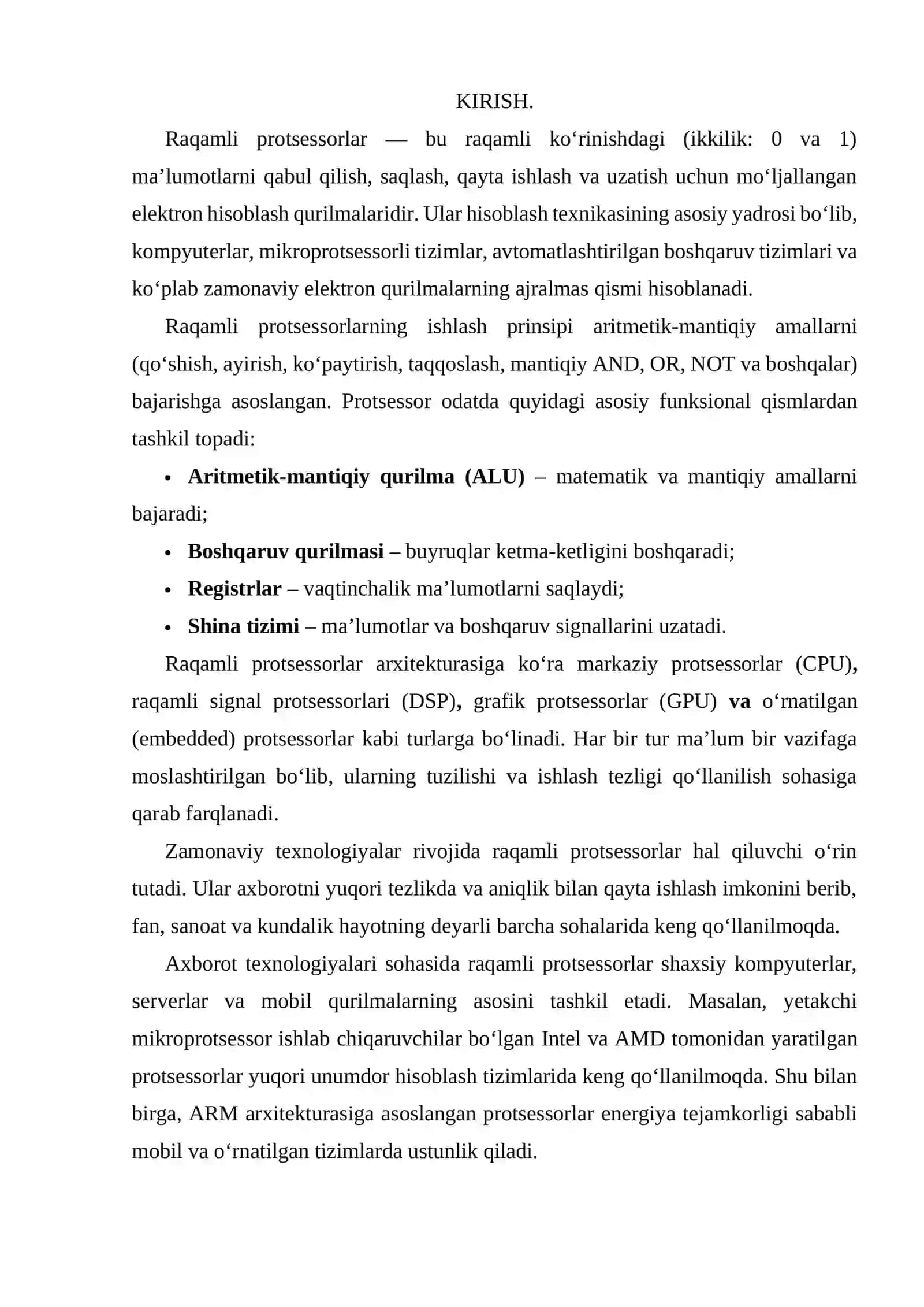 Raqamli protsessorlar 3