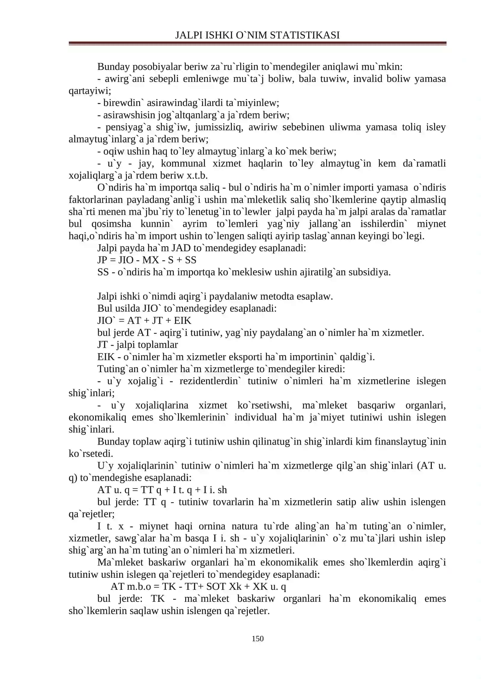 JALPI ISHKI O`NIM STATISTIKASI 3