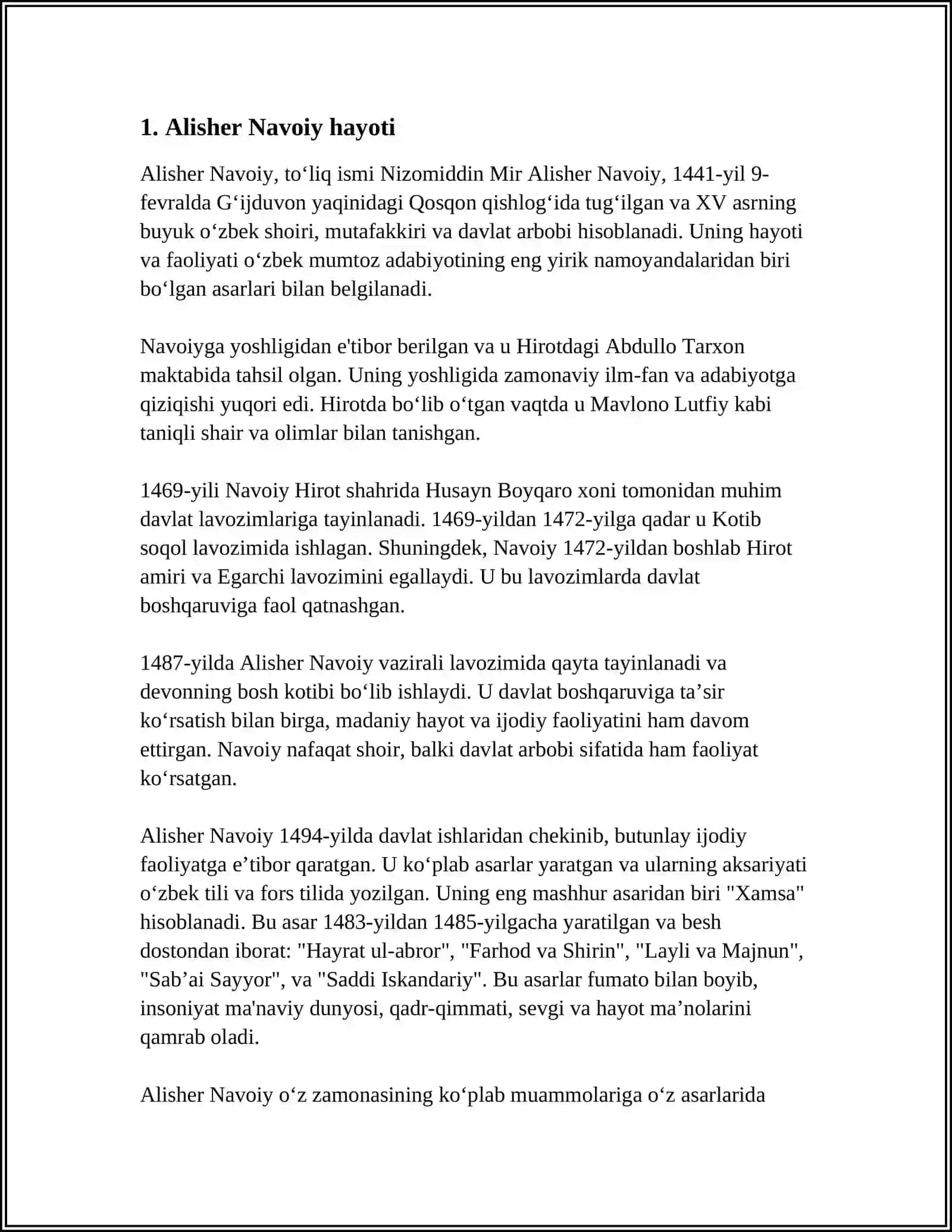 ALISHER NAVOIY 3