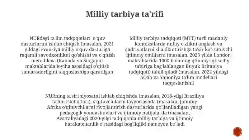 Pedagog olimlarning milliy tarbiya sohasida olib borgan tadqiqot ishlari 3