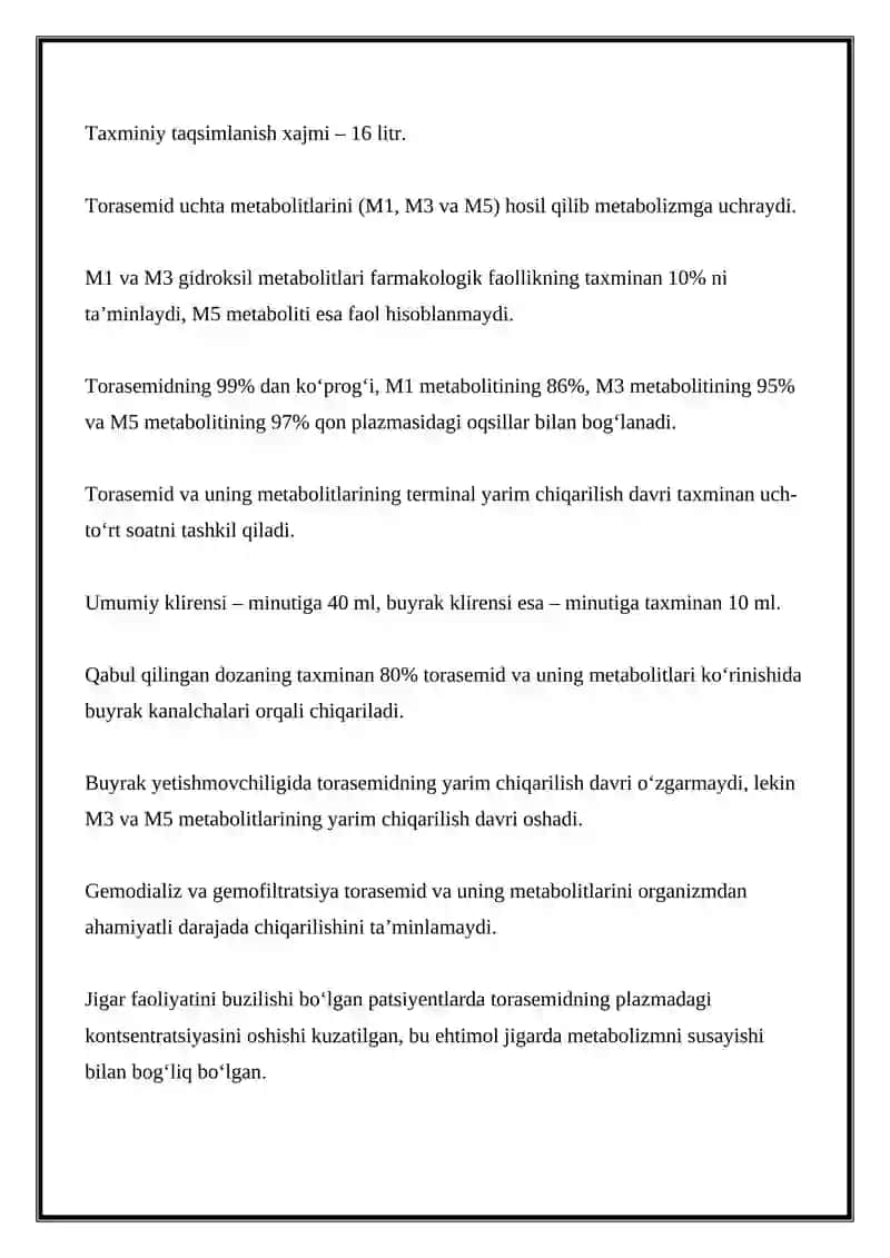 Torasemid Sandoz 3