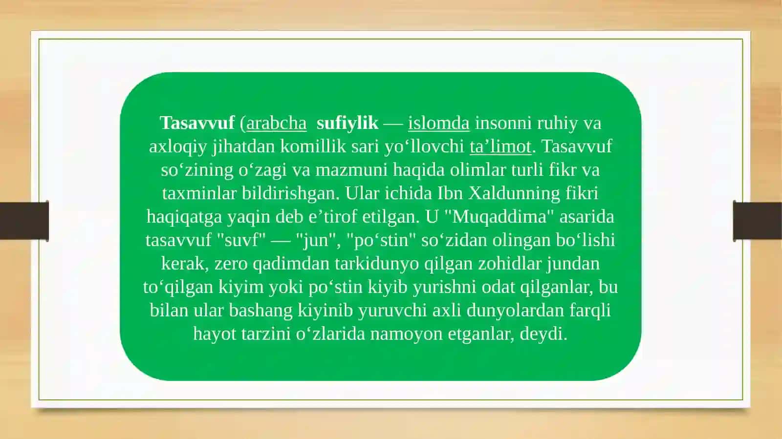 tasavvuf va hozirgi zamon 3