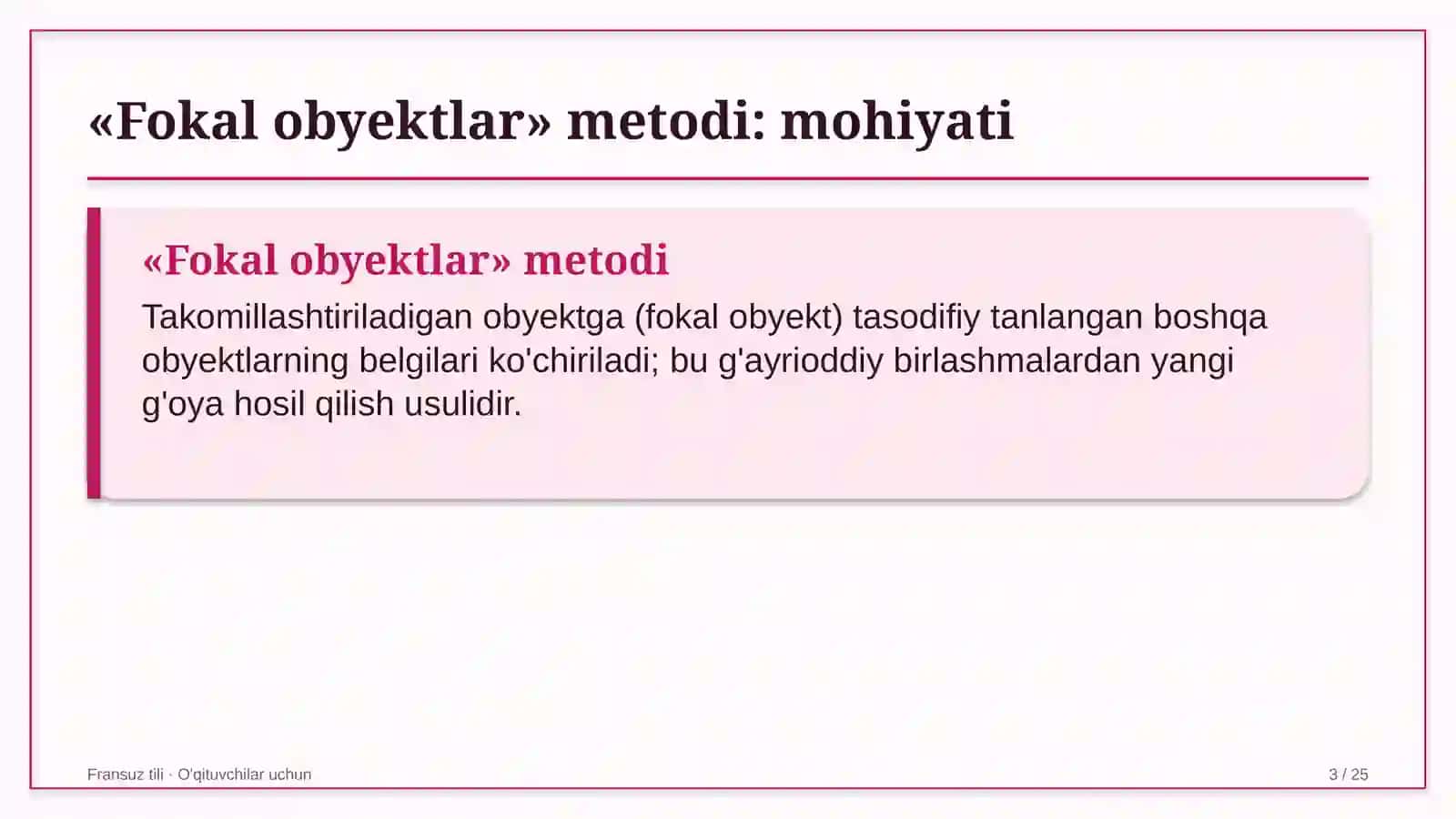 fransuz tili darslarida fokal obyektlar metodidan foydalanish 8058 3