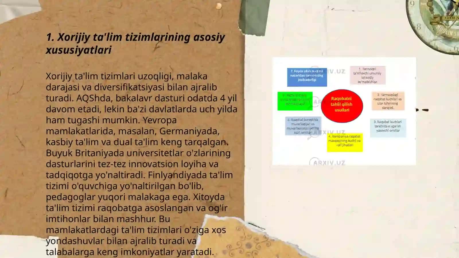 Xorijiy ta'lim tizimlarining qiyosiy va taqqosiy tahlili 3