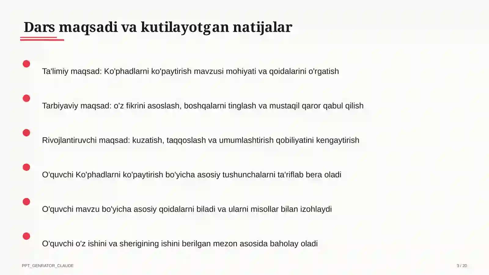 Ko'phadlarni ko'paytirish (7-sinf) 3