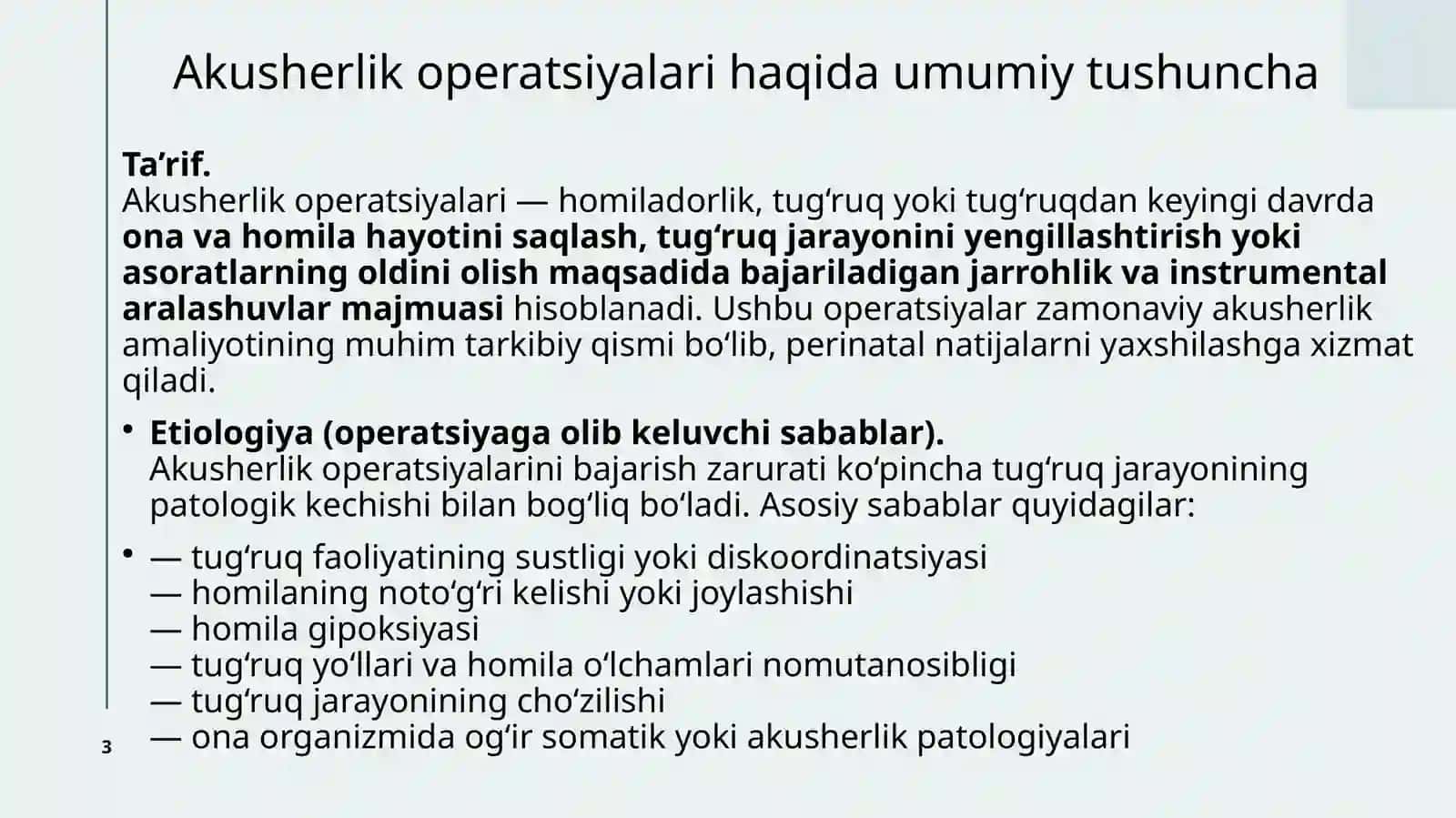 Akusherlik Operatsiyalari 3