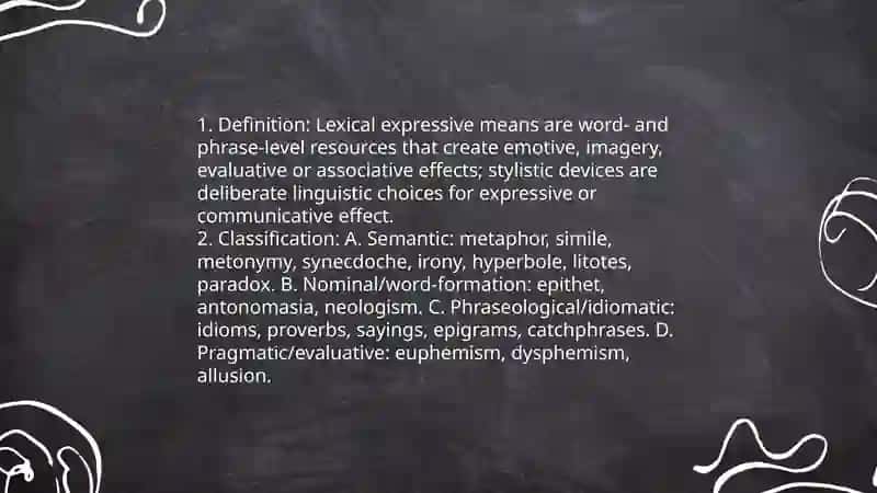 Lexical expressive means and stylistic device 3