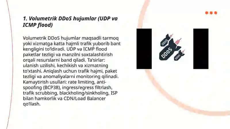 DDOS hujumlarining turlari va ularni kamaytirish texnologiyalari 3