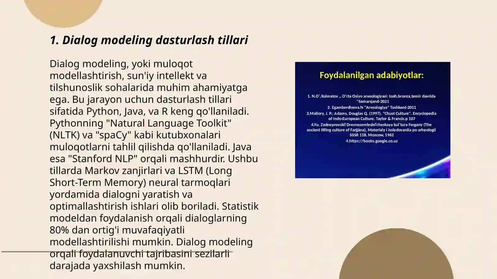 Dialogning kompyuterga oid modellari 3