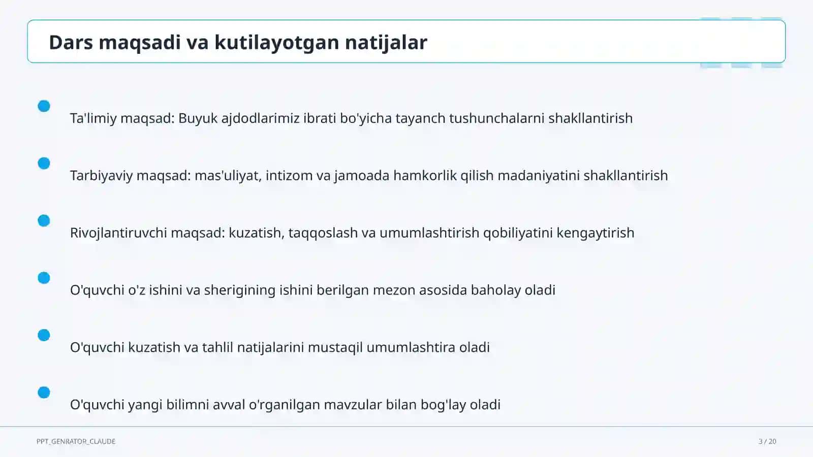 Buyuk ajdodlarimiz ibrati (6-sinf) 3