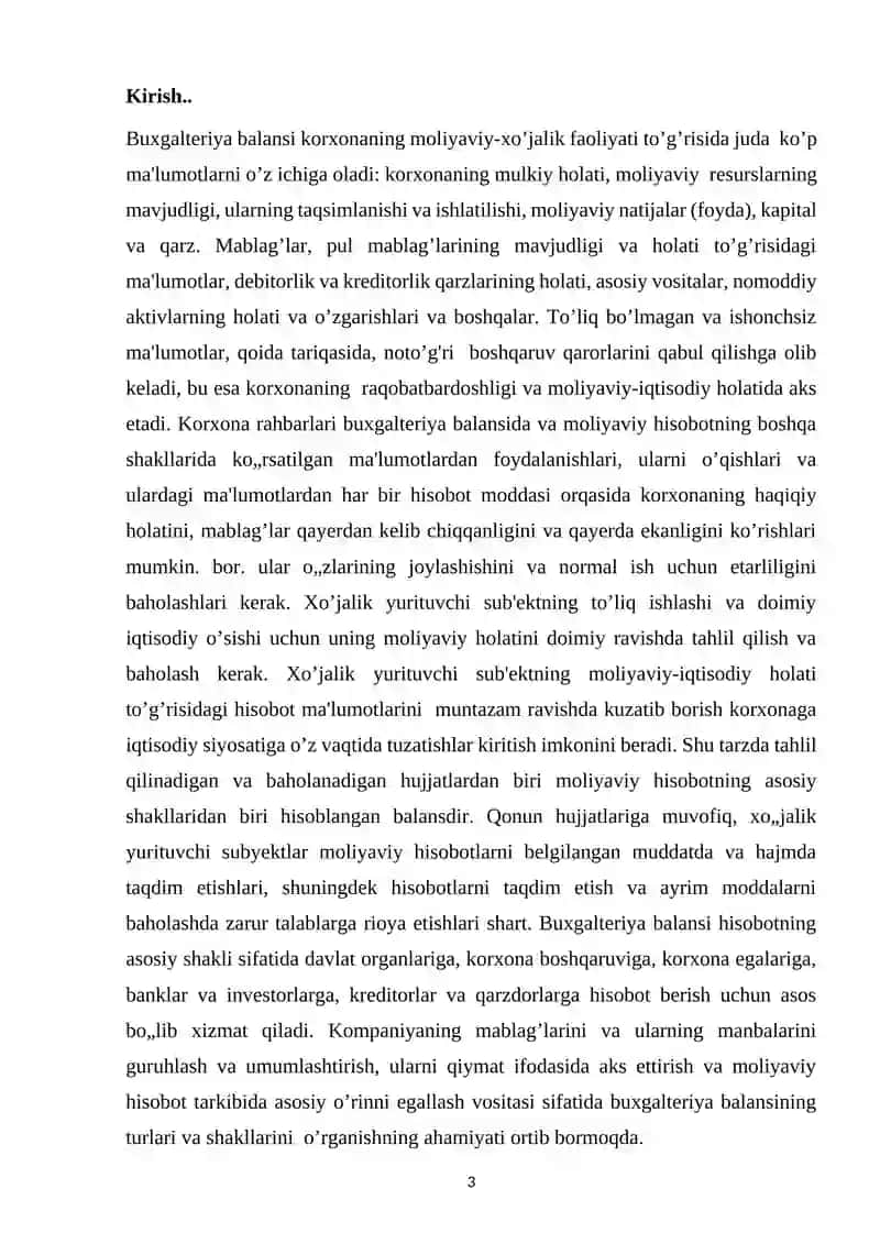Buxgalteriya  balansi uning tuzilishi hamda turlari 3