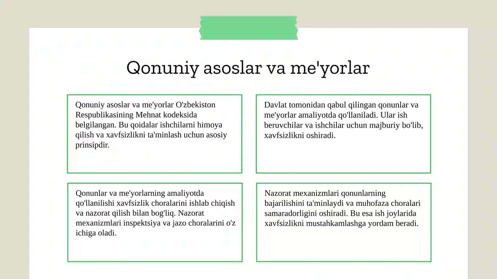 Mehnatni muhofaza qilishni boshqarish tizimi 3