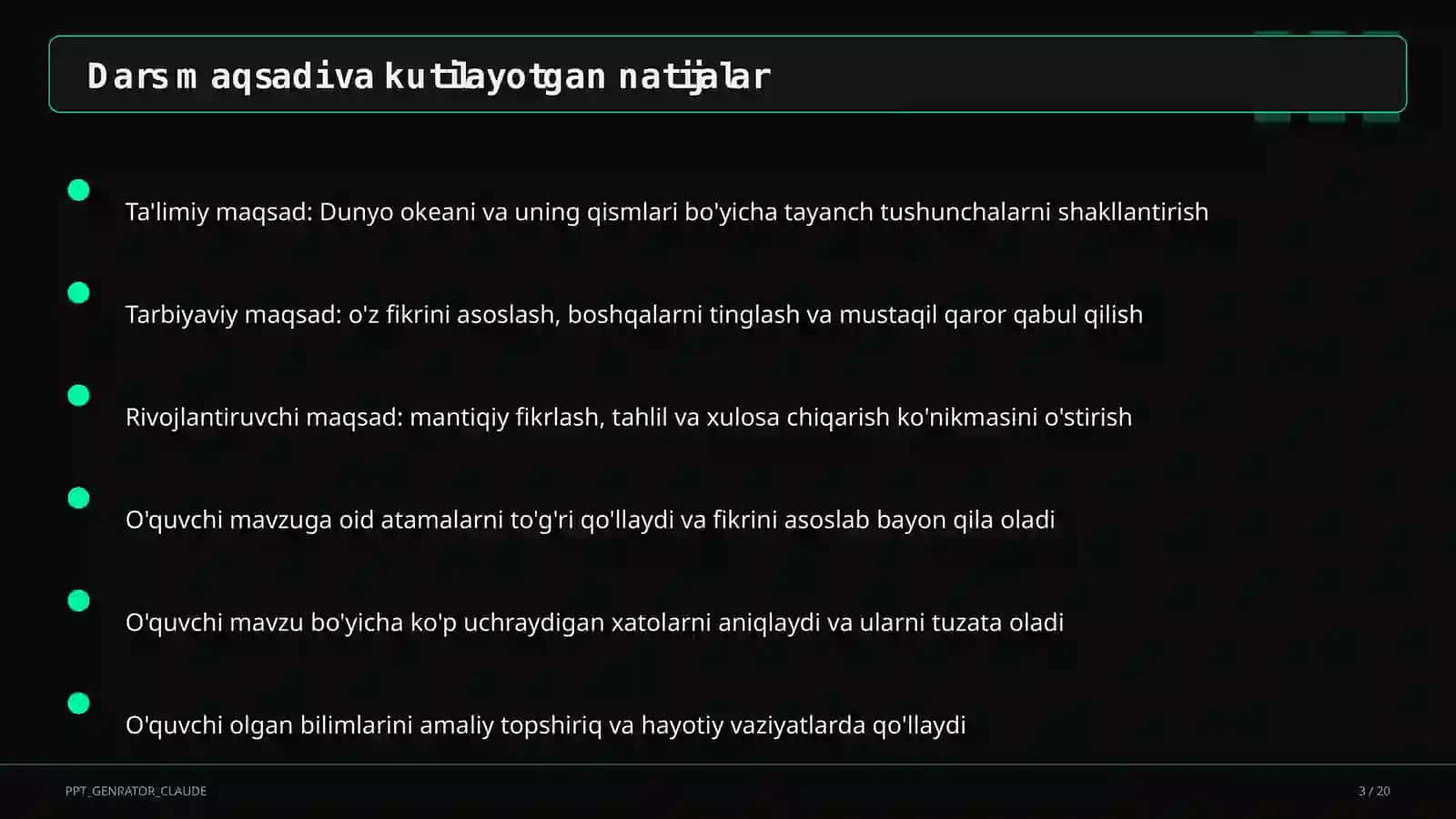 Dunyo okeani va uning qismlari (7-sinf) 3