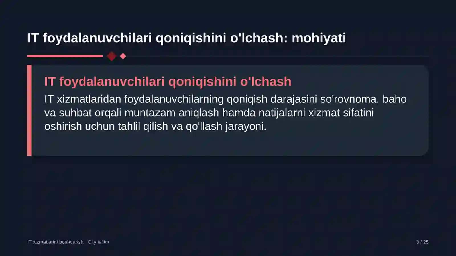 endokrinologiya dispanserlarida axborot texnologiyalari xizmatlari foydalanuvchilarining qoniqishini o'lchash 5357 3