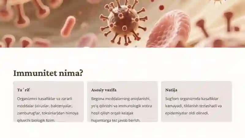 Immunitet Nazariyasi: Tananing Himoya Qal'asi 3