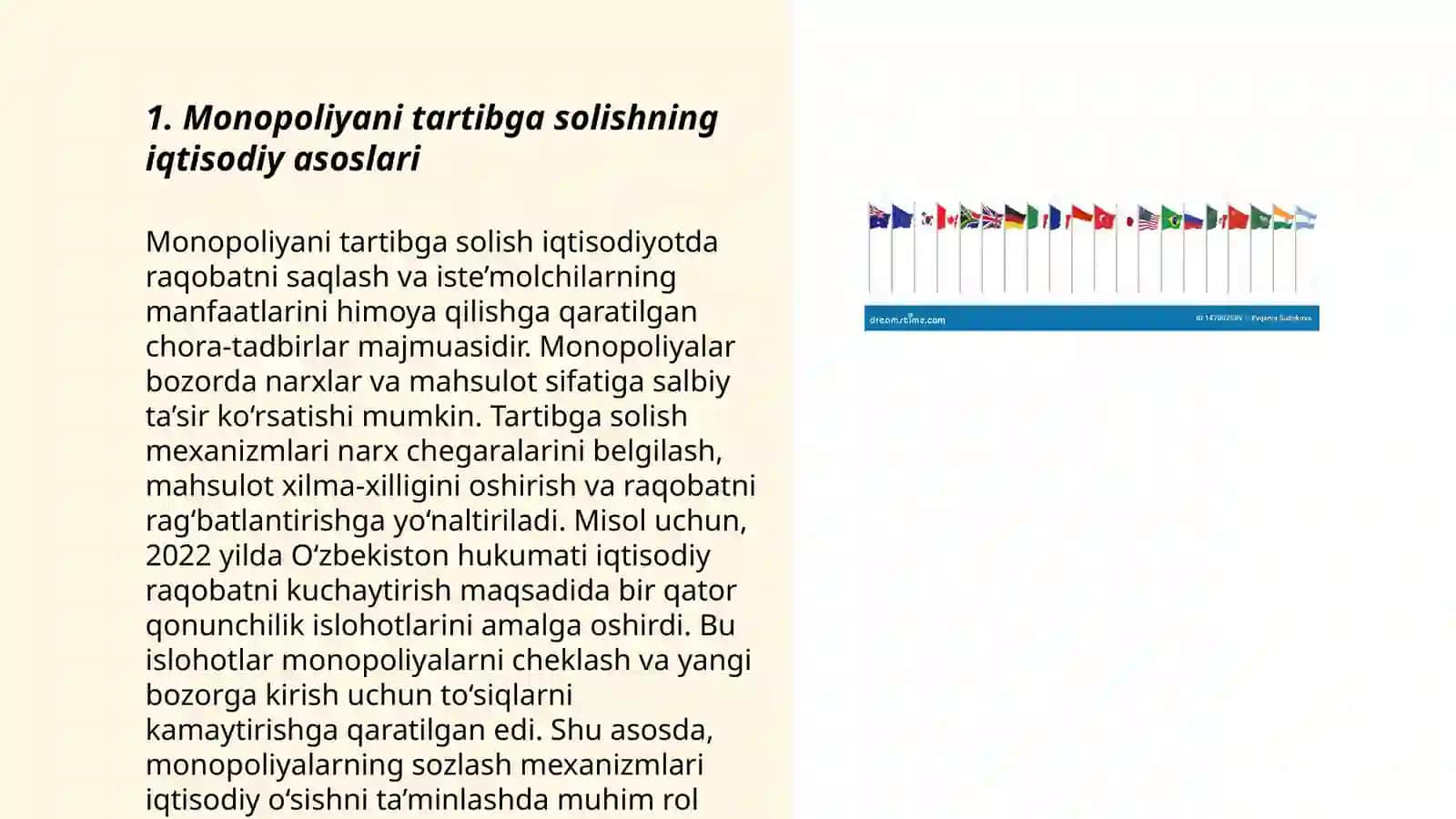 Monopoliyani tartibga solish Xalqaro tajribasi 3
