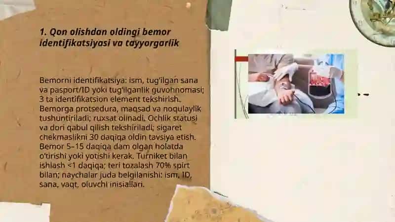 Umumiy qon tahlili uchun qon olish texnikasi 3