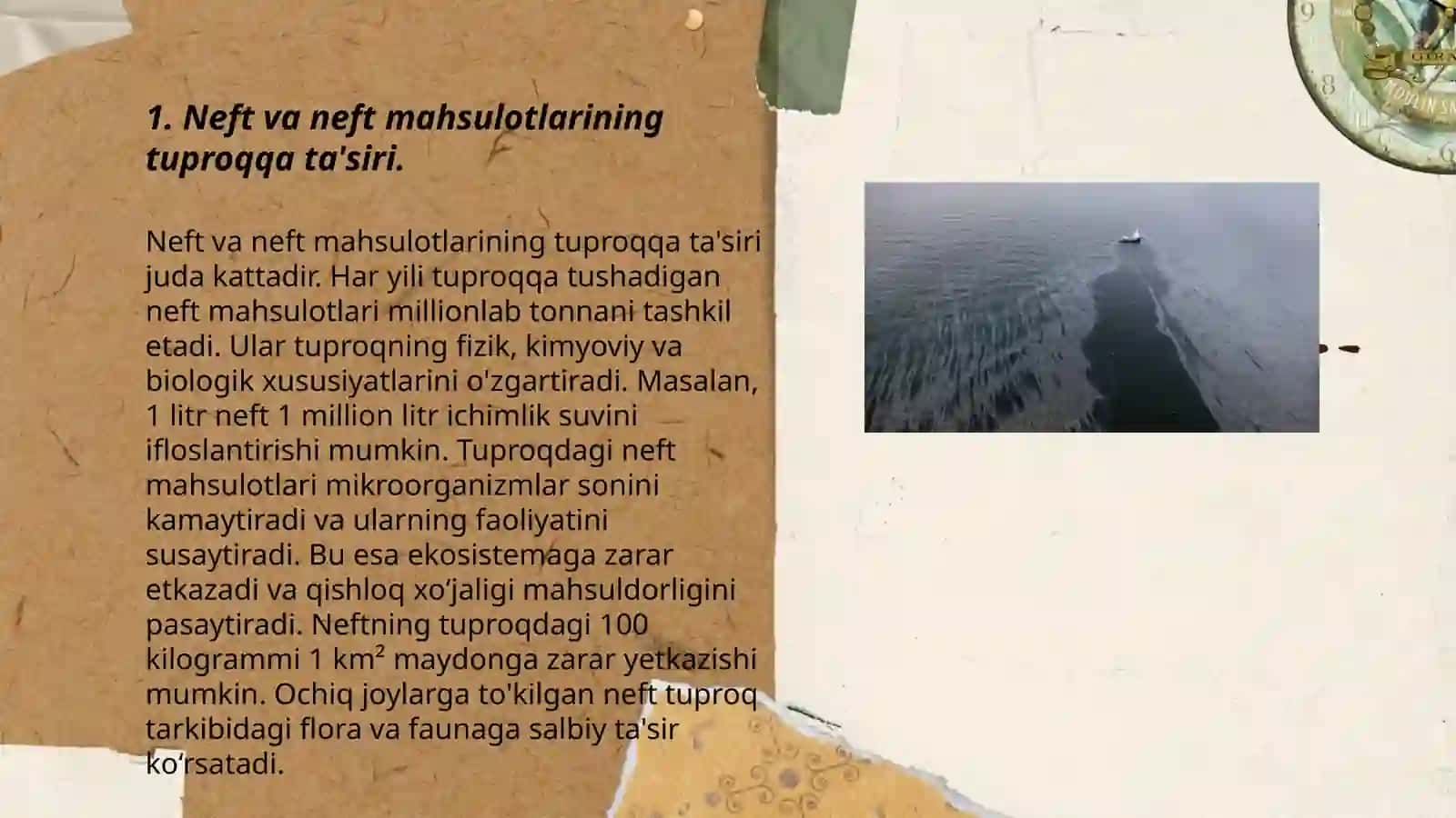 Tuproqlarni neft va neft maxsulotlari bilan ifloslanishiga doir filimlar 3