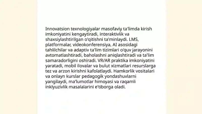 Innovatsion texnologiyalar masofaviy ta'limda 3