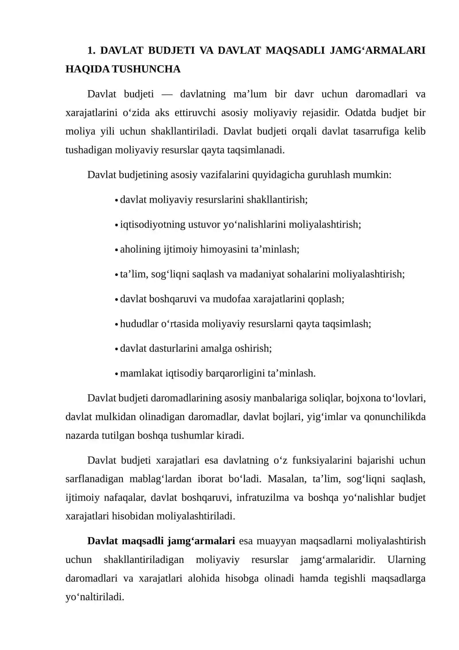 DAVLAT BUDJETI VA DAVLAT MAQSADLI JAMG‘ARMALARI BUDJETLARINING IJROSI BO‘YICHA BUDJET HISOBIDA QO‘LLANILADIGAN HISOBVARAQLAR VA BUXGALTERIYA BALANSI 3