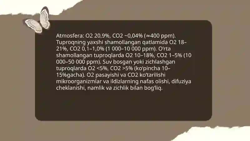 Tuproqning gaz rejimi va harorati 3