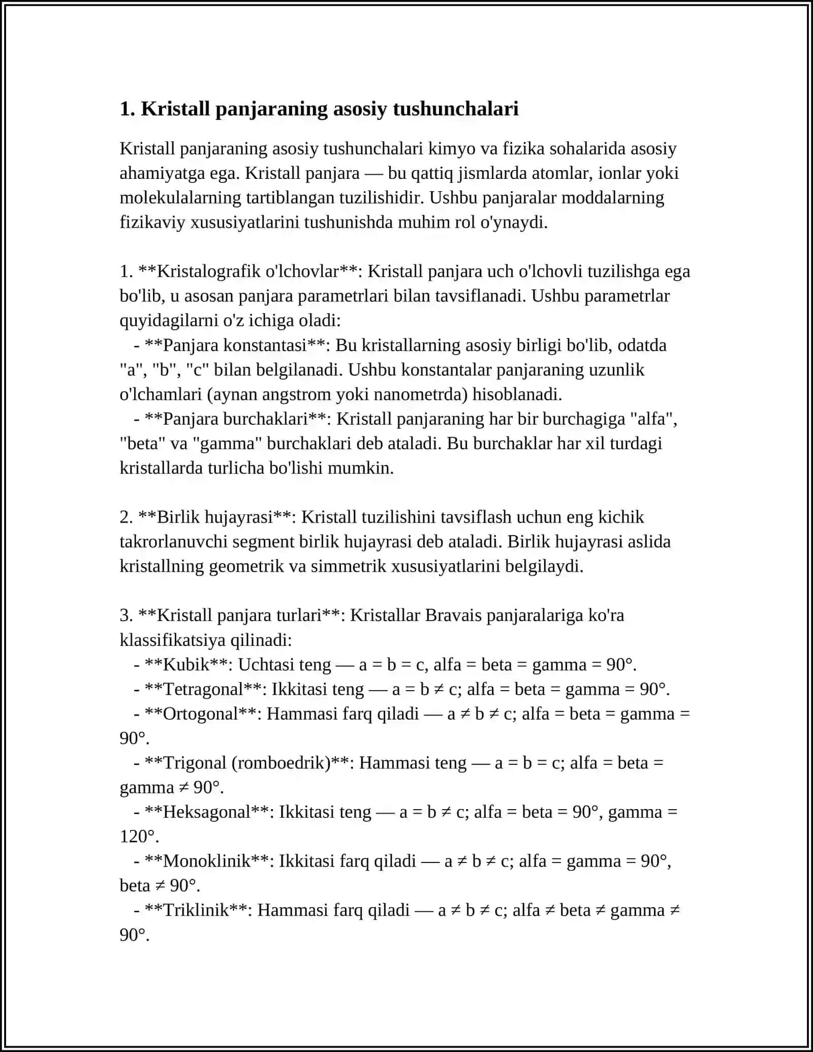 MODDALARNING KRISTALL TUZILISHI 3