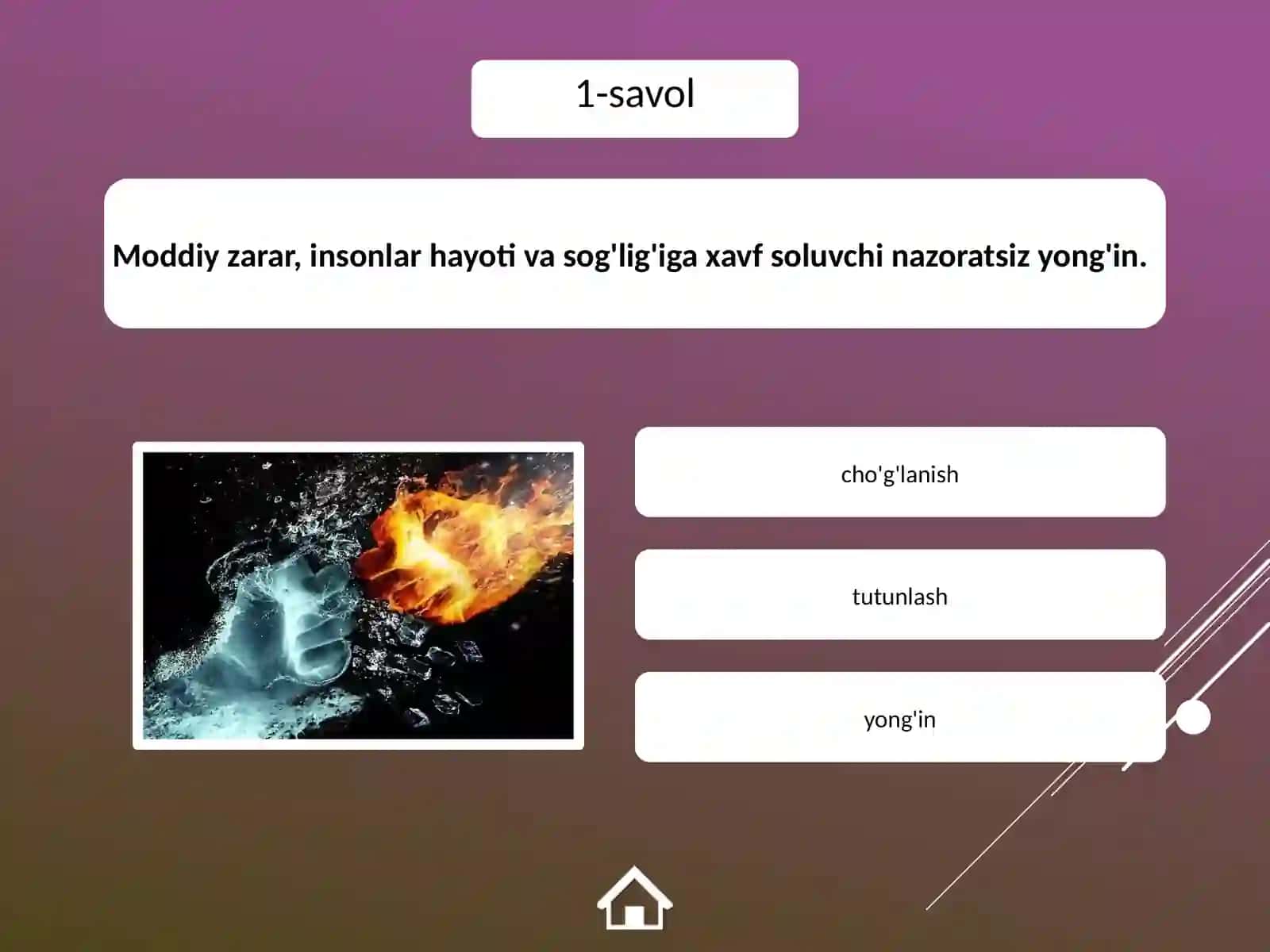 Yong'in xavfsizligi qoidalari 3