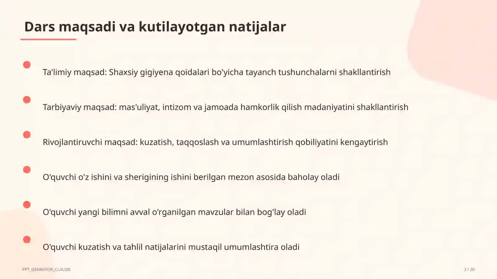 Shaxsiy gigiyena qoidalari (1-sinf) 3