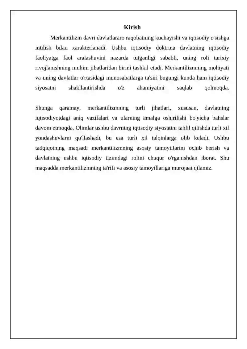 Merkantilizm iqtisodiyotida davlatning roli 3
