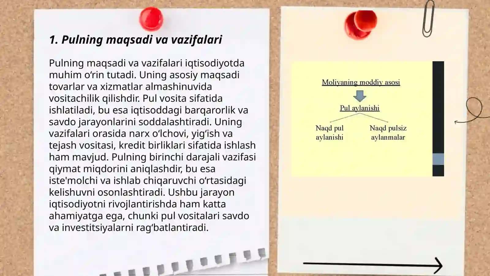 Pulning funksiyalari va ularga tavsif 3