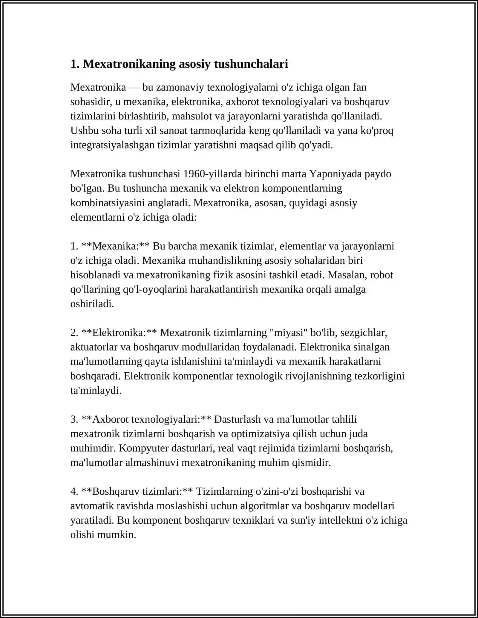 MEXATRON MODULLAR TASNIFI 3