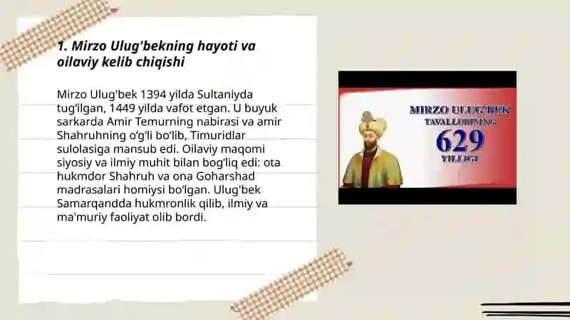Mirzo Ulug'bek haqida 3