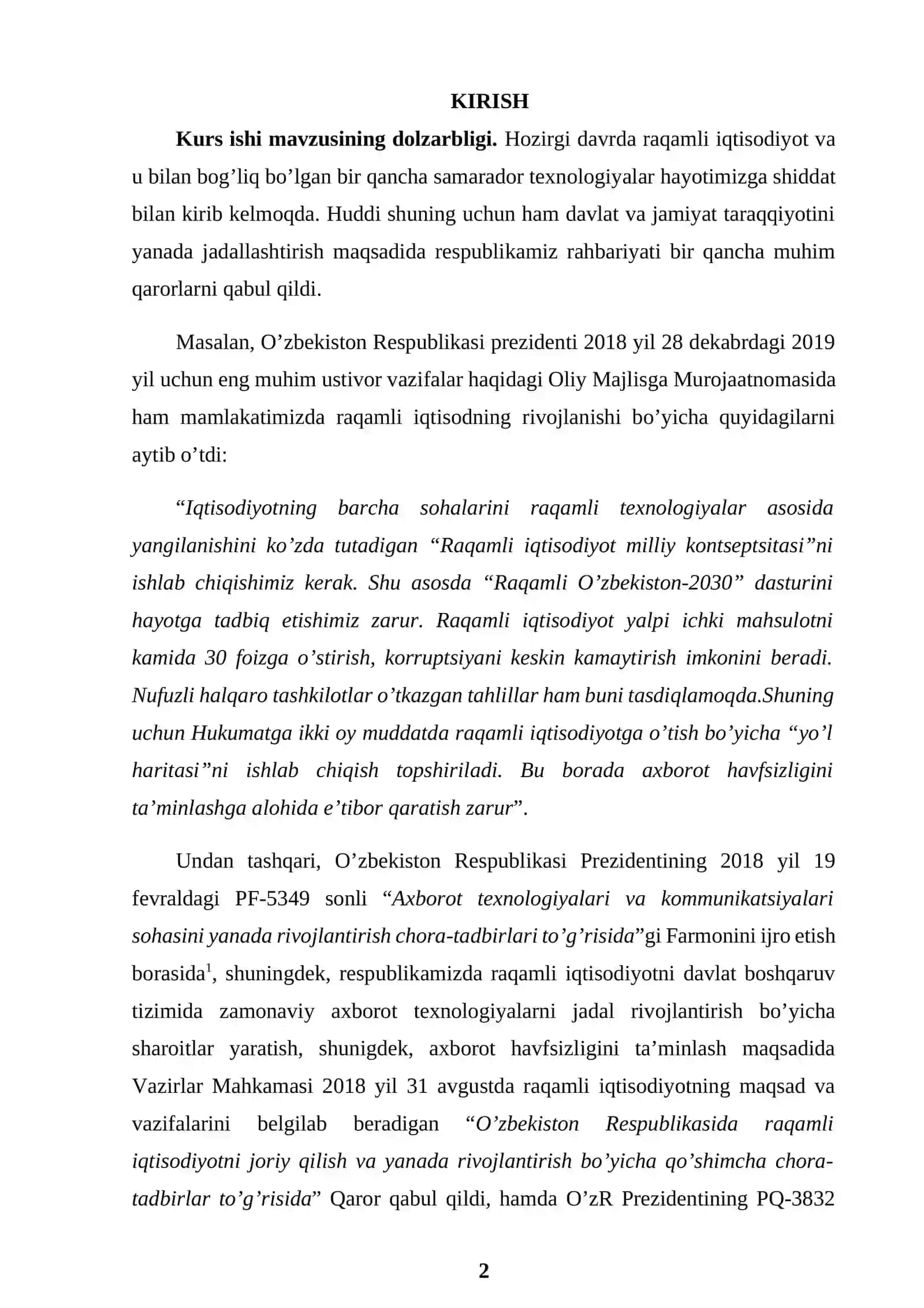 Rivojlangan mamlakatlarda raqamli iqtisodiyotni takomillashtirish 3