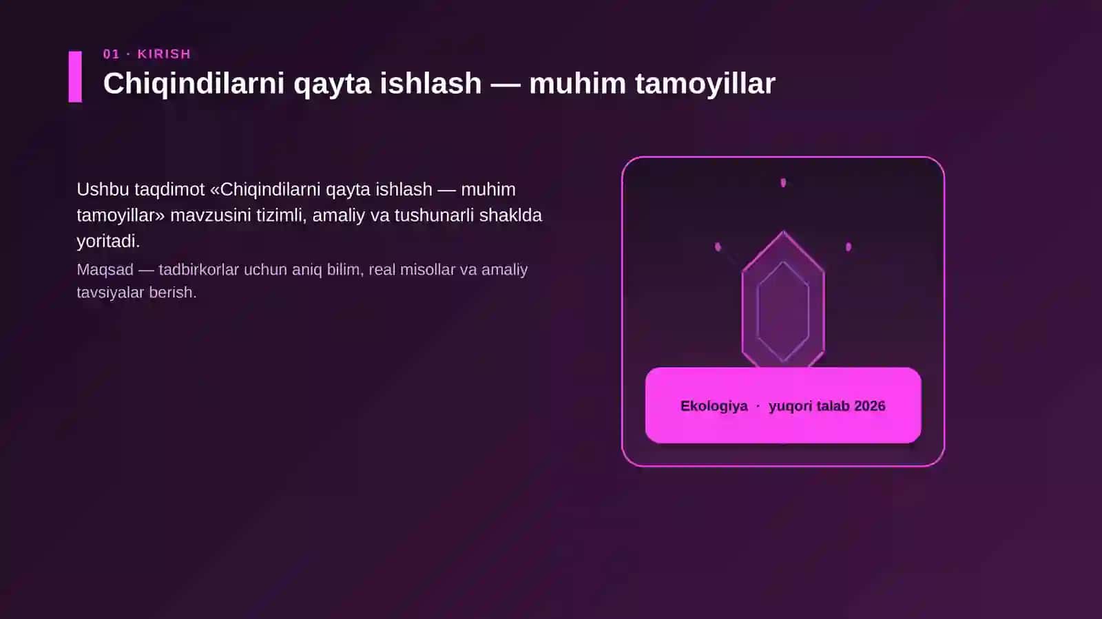 Chiqindilarni qayta ishlash — muhim tamoyillar 3