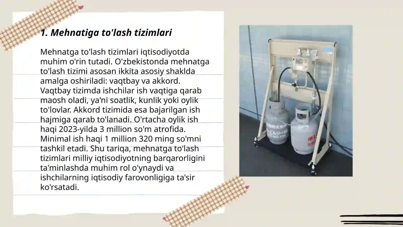 Mehnatiga to'lash tizimlari 3